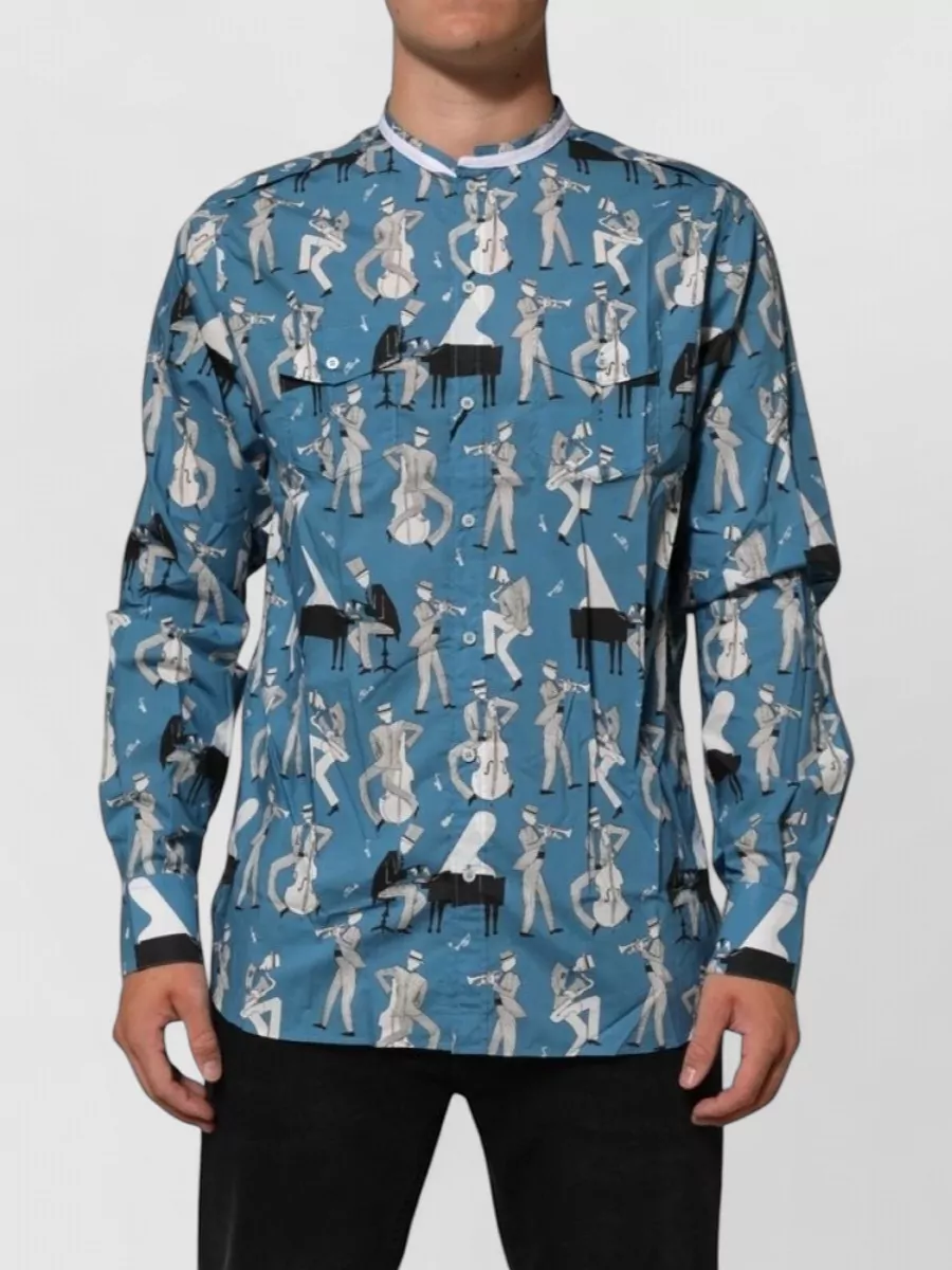 Dolce&Gabbana Jazz print cotton shirt