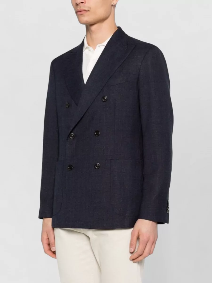 Boglioli Virgin Wool Double-Breasted Blazer