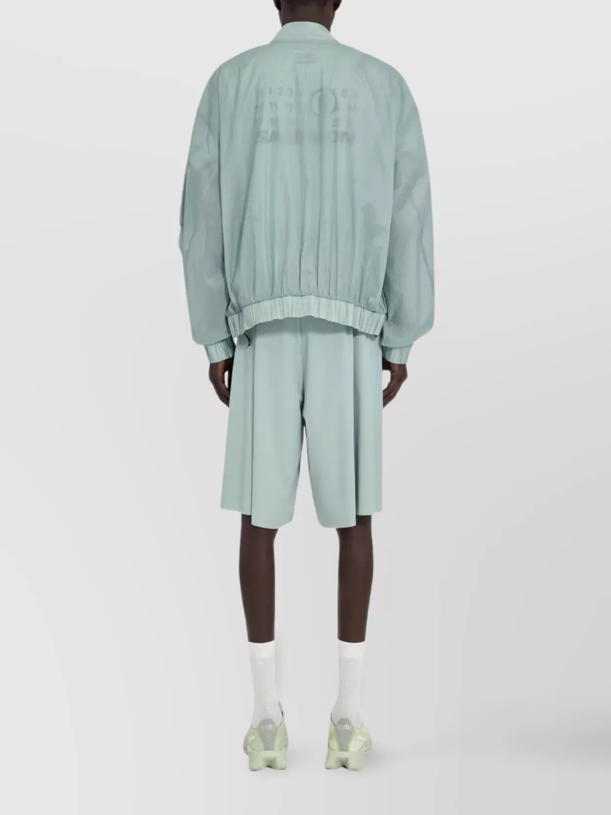 Mm6 Maison Margiela Numeric Graphic Jacket Elasticated Waist