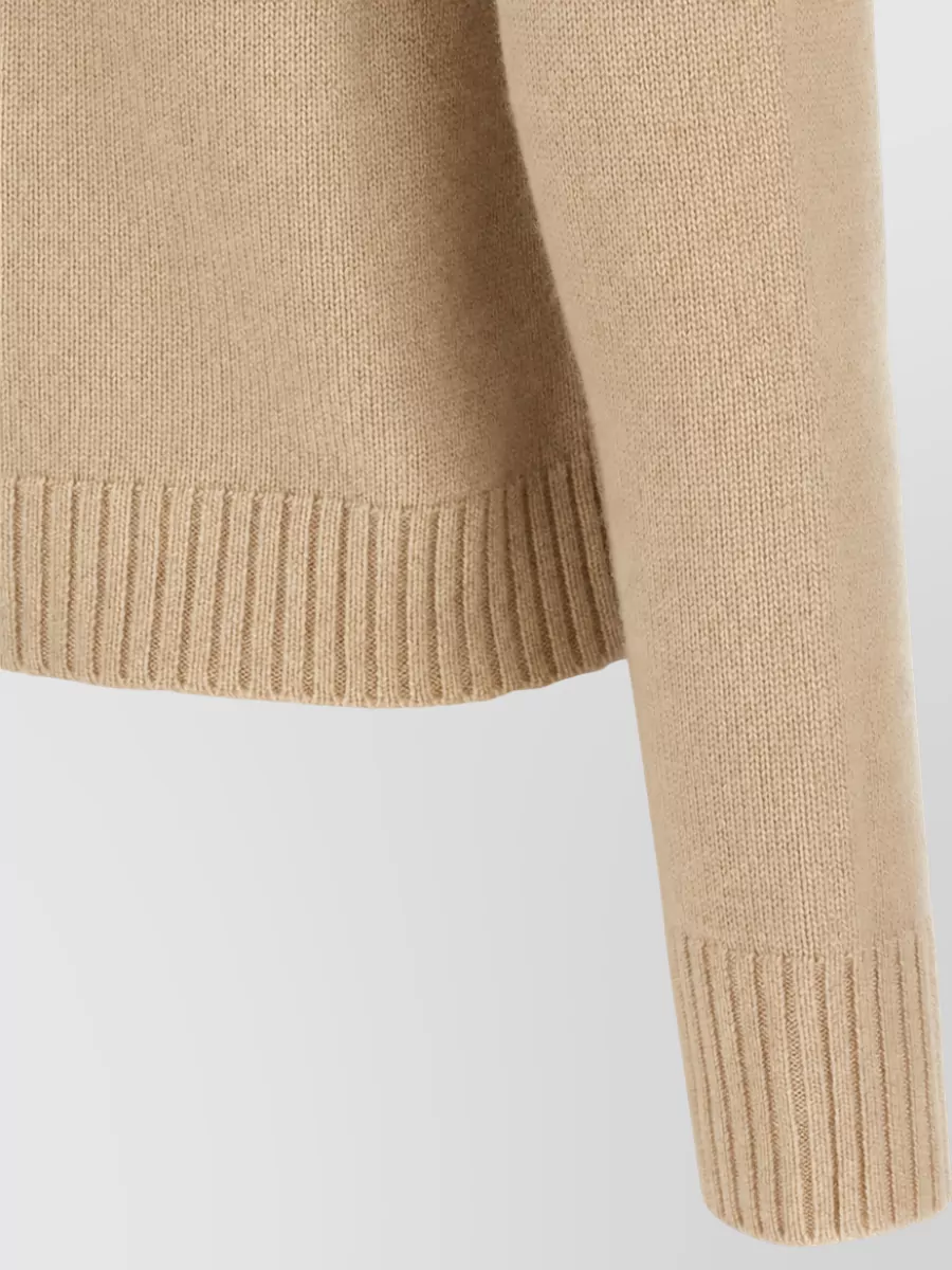 S Max Mara Cashmere Wool Argyle Knit Sweater