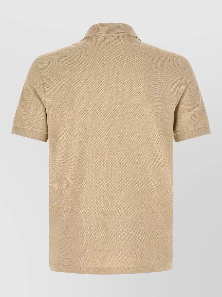 Moncler Pique Polo Shirt Collar Short Sleeves