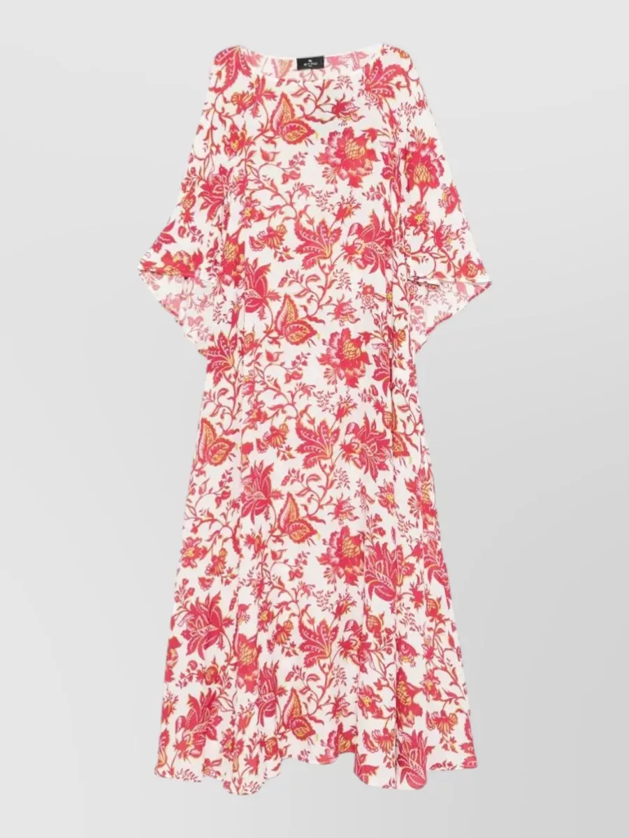 Etro Floral-print long-sleeve maxi dress
