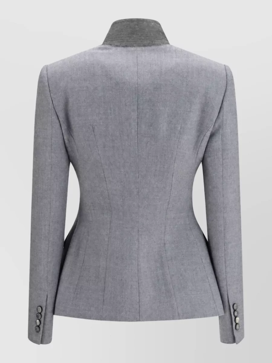 Alexander Mcqueen Pinstripe Slim-Fit Single-Breasted Suit Jacket