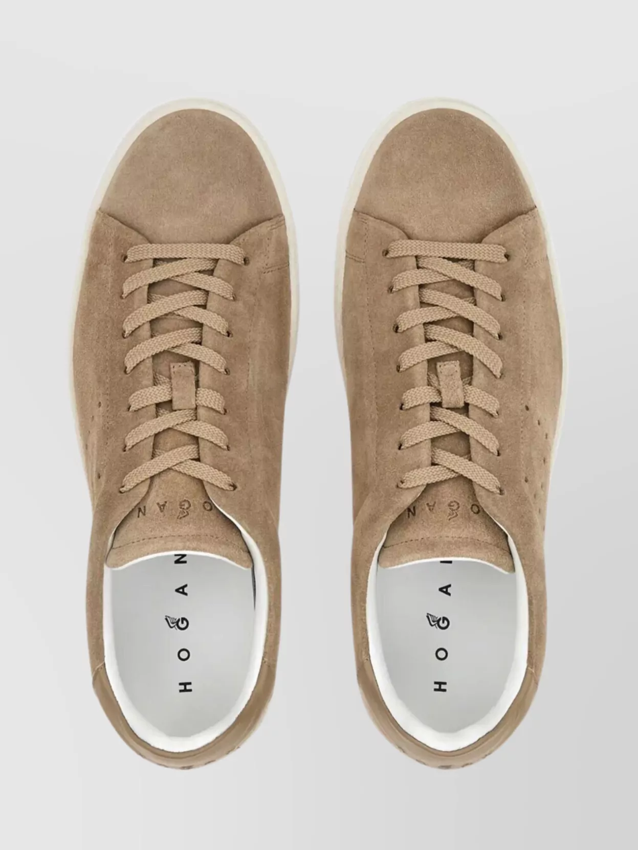 Hogan Rubber Sole Sneakers Perforated Detailing