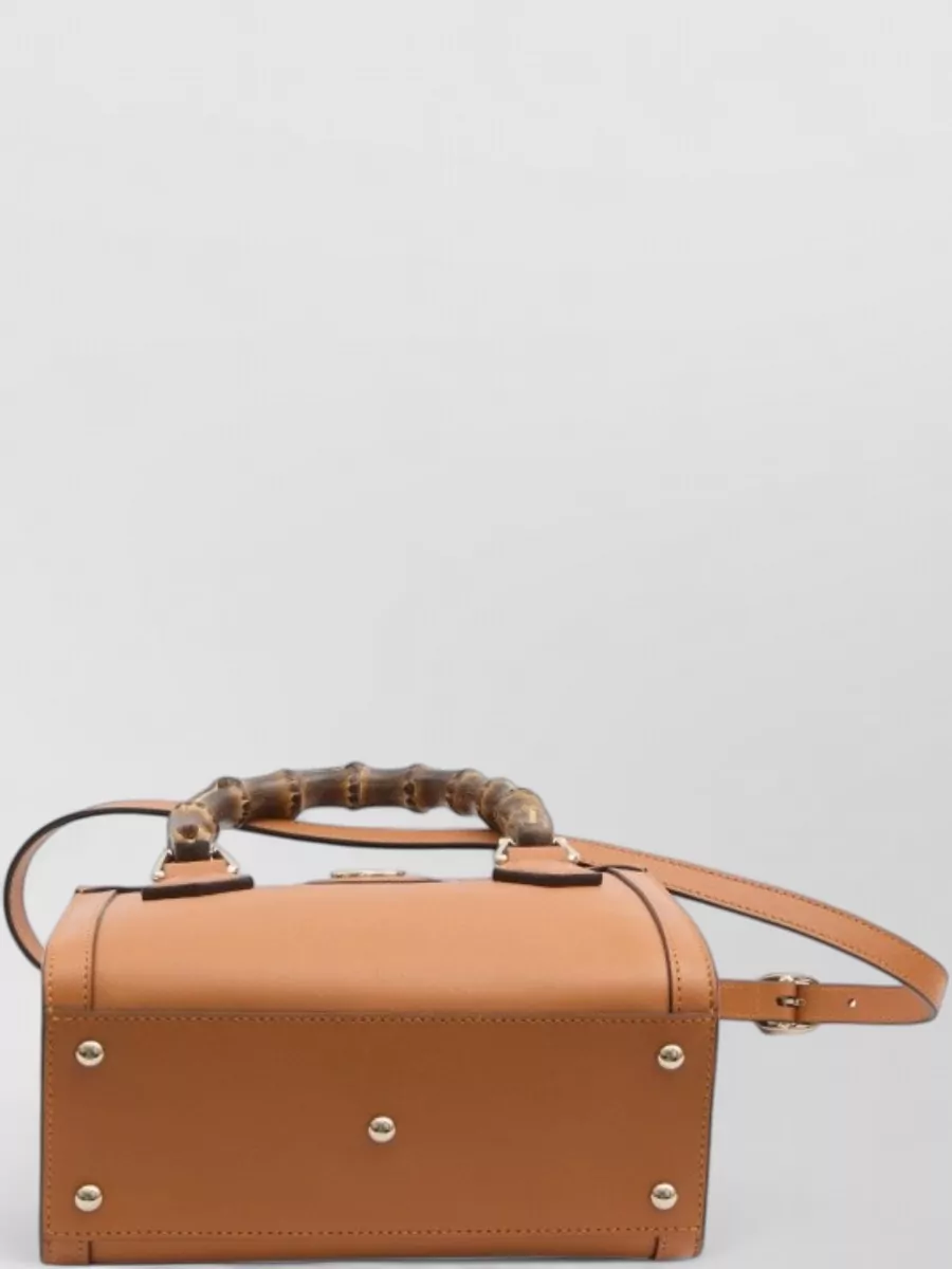 Gucci Diana Small Leather Tote Bag Bamboo