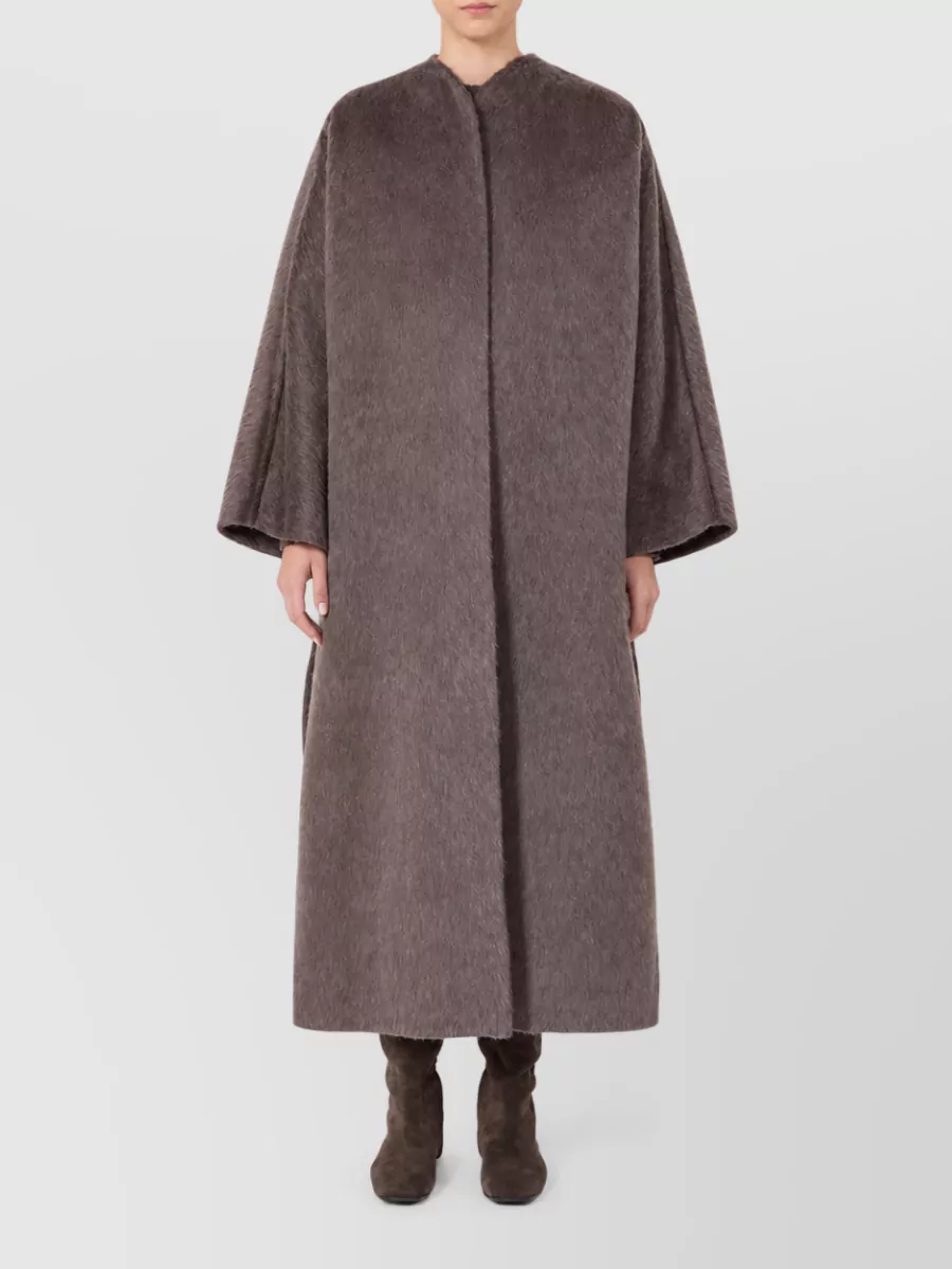 Max Mara Camel Hair Mohair Oversized Long Coat