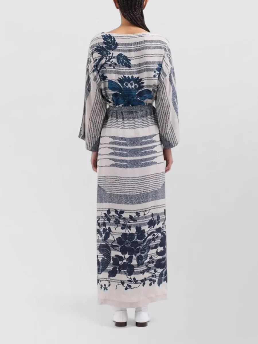 Pierre Louise Mascia Floral-Print Silk Maxi Dress