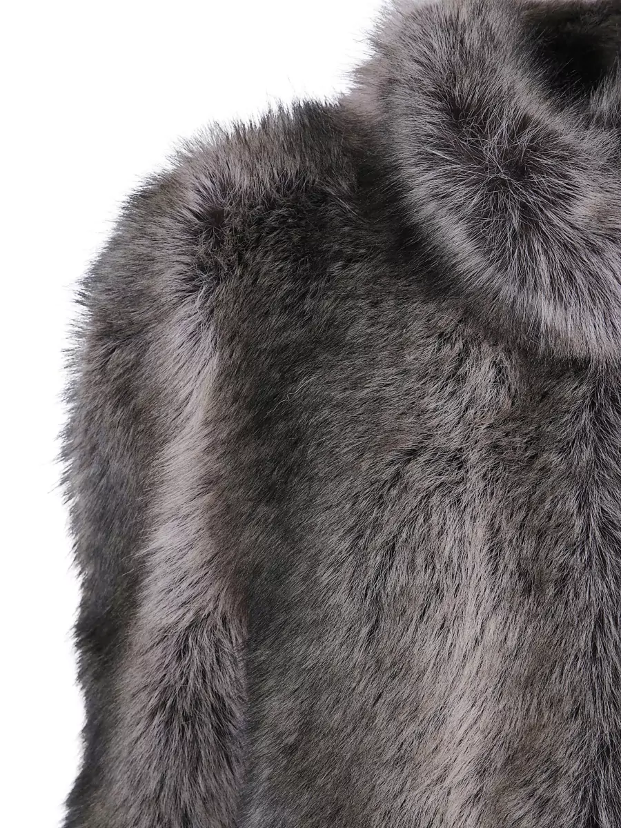 The Frankie Shop Faux fur cinched jacket