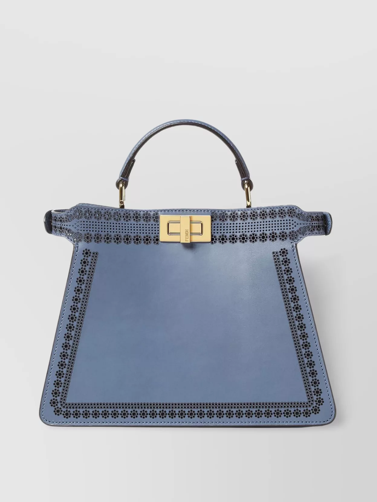 Fendi Peekaboo Cut-out Handle Bag In Blue