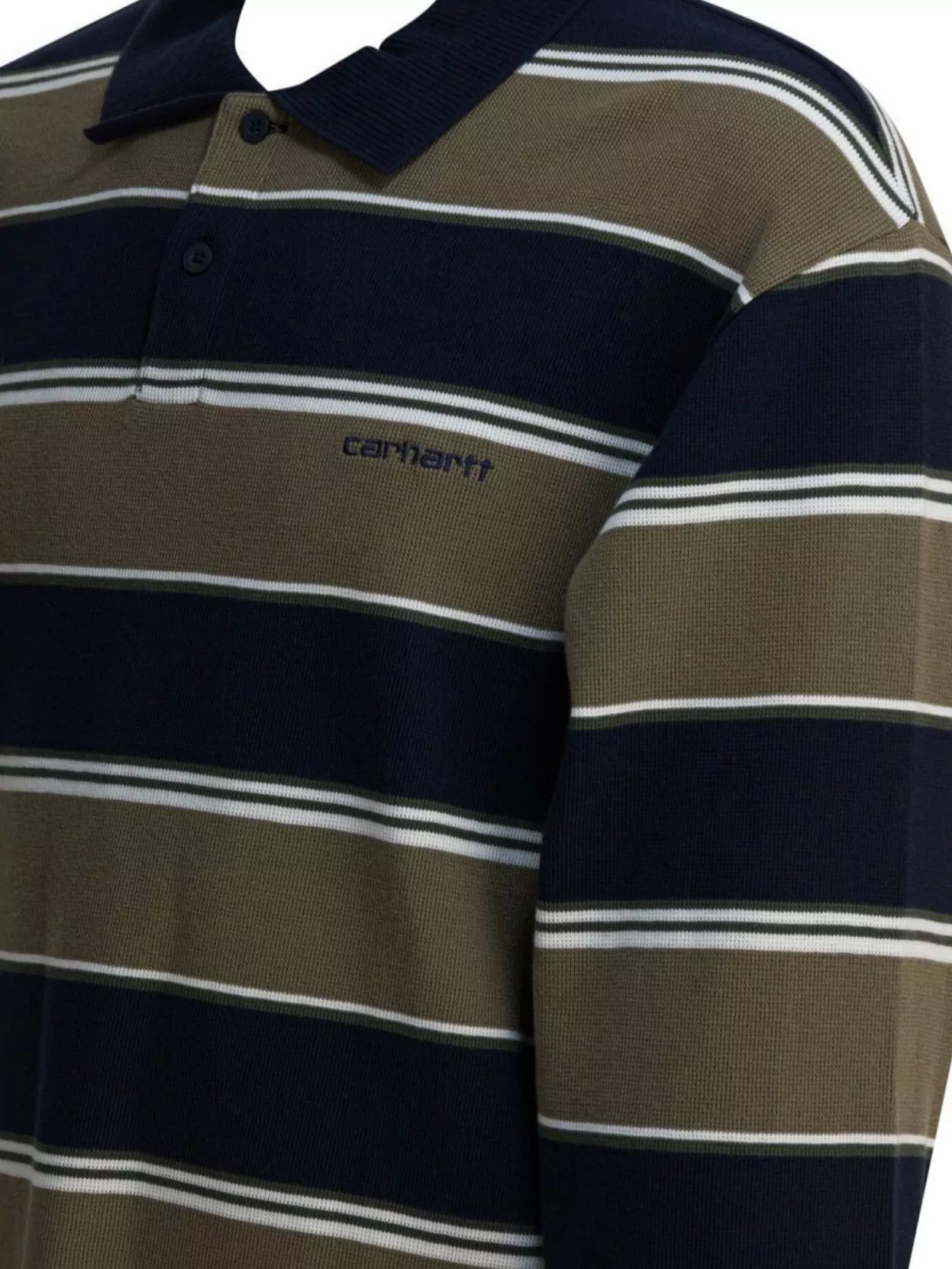 Carhartt Wip Long Sleeve Striped Polo Shirt Malone