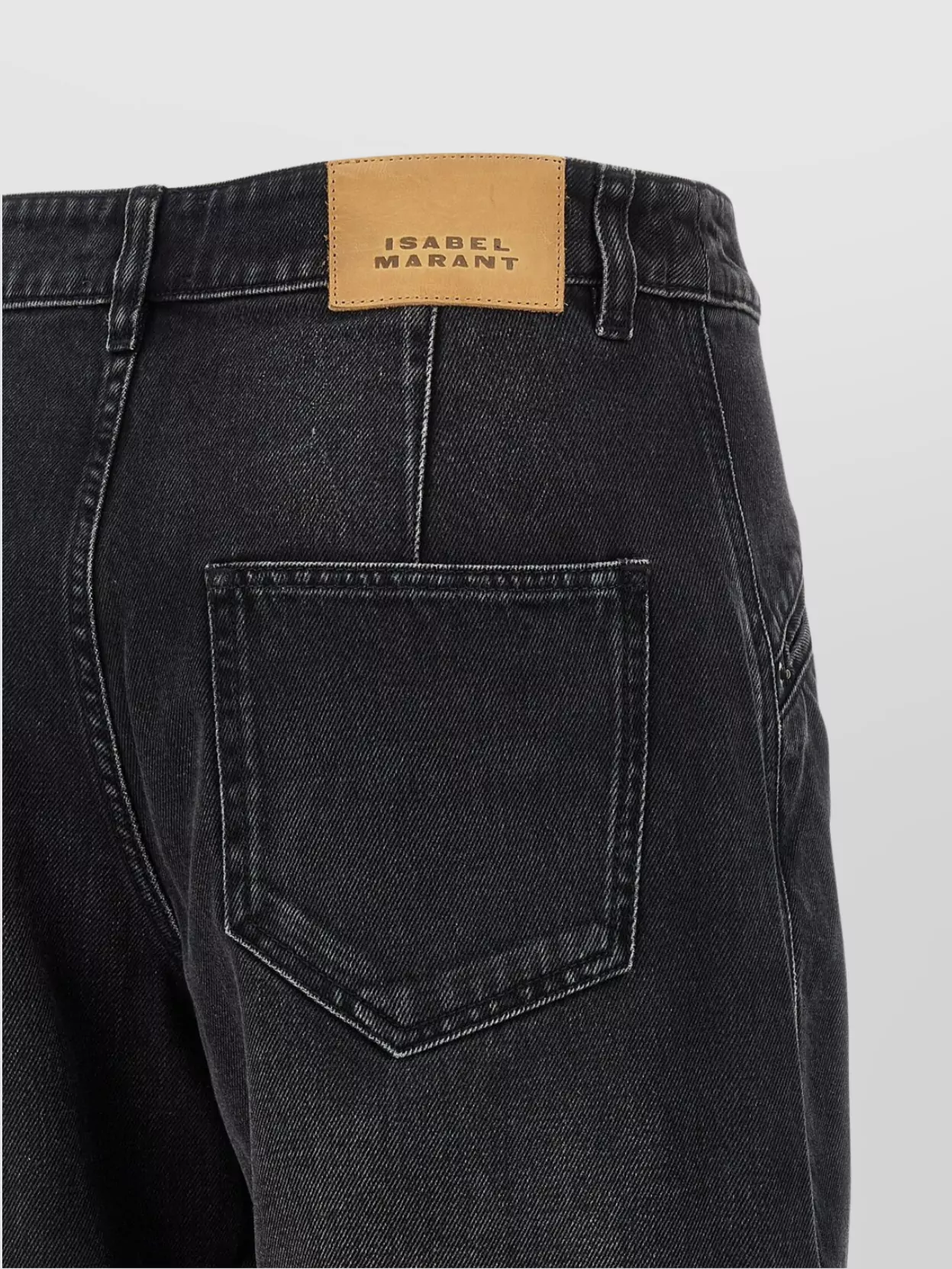 Isabel Marant 'catarina' Jeans Contrast Stitching In Black