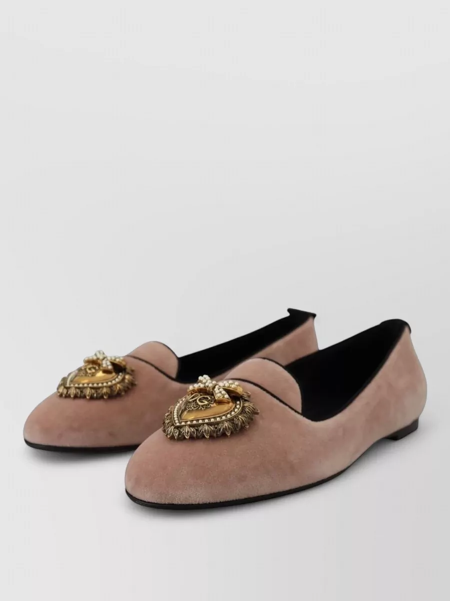 Dolce&Gabbana Velvet Ballerina Flats