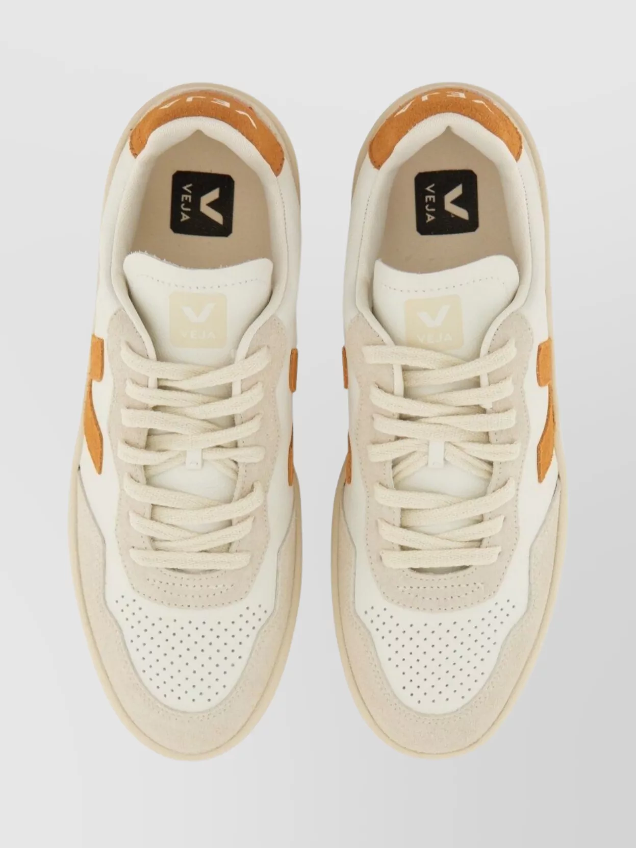 Veja V-90 Sneakers Featuring Contrast Panels