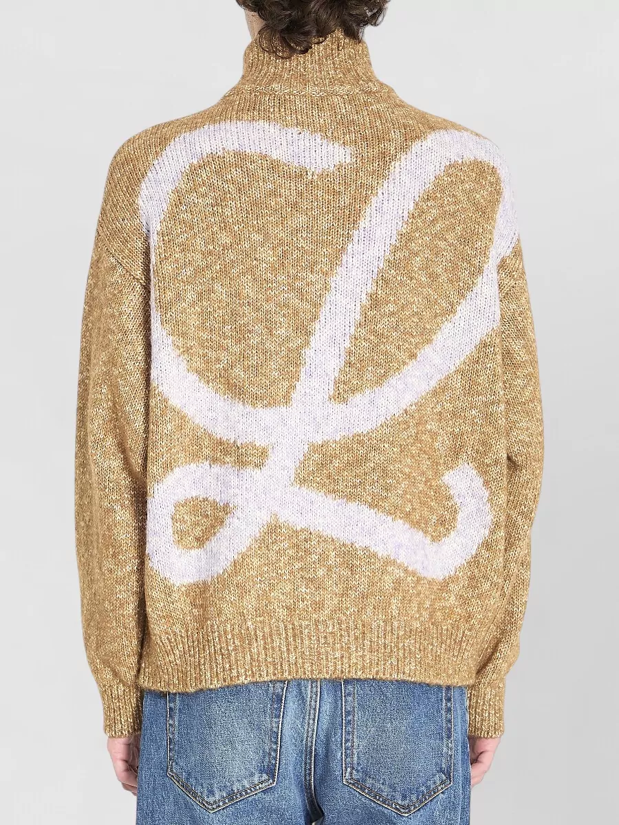 Loewe Zip Front Knitted Cotton Blend Cardigan