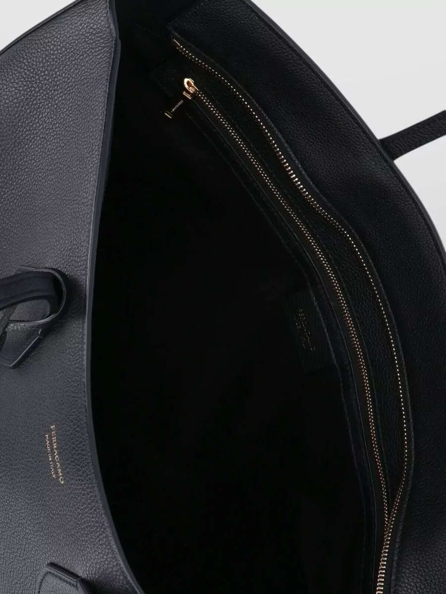 Ferragamo Structured Tote Bag Shopper Top Handles