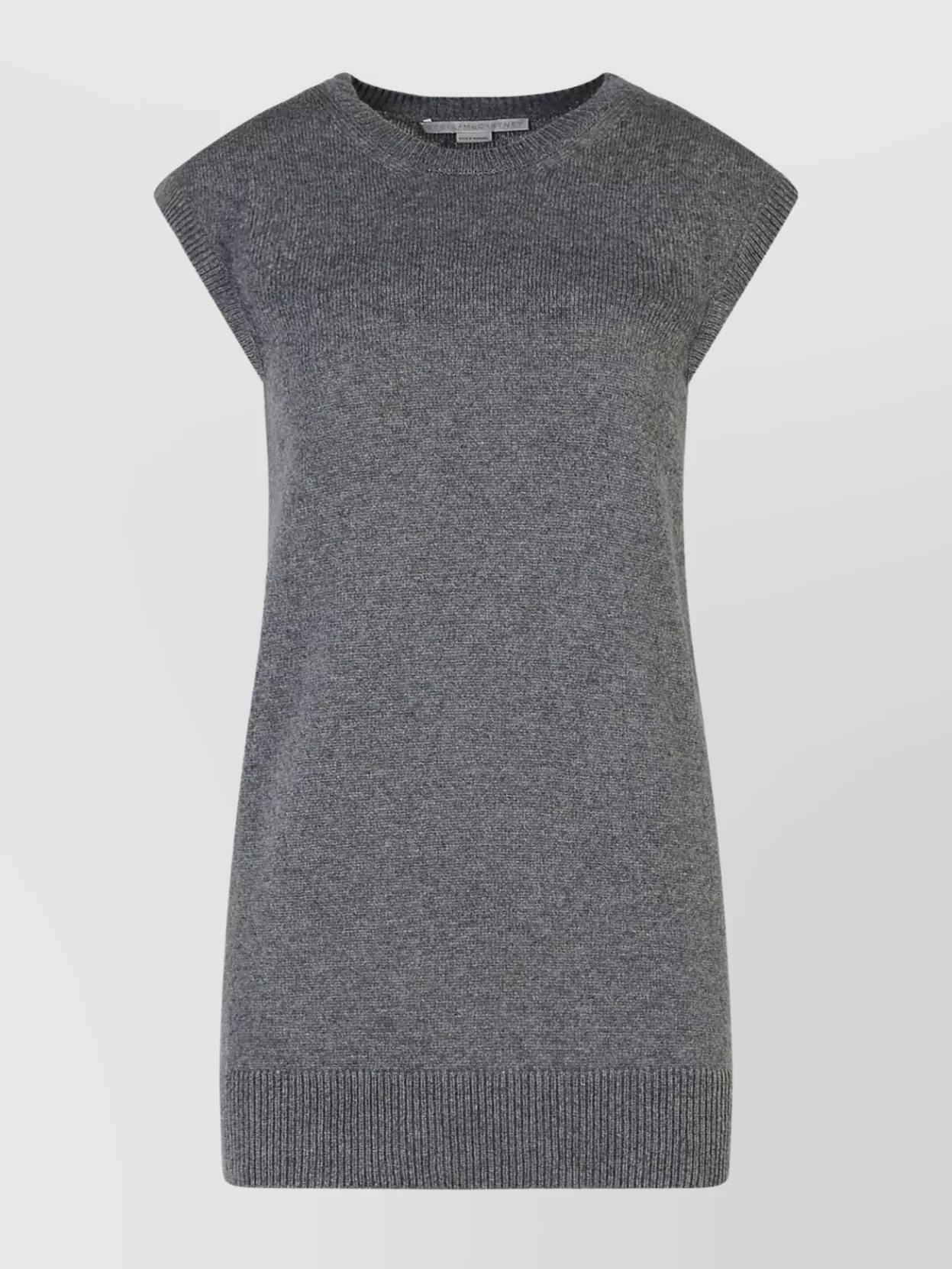 Shop Stella Mccartney Belted Cashmere Sleeveless Sweater