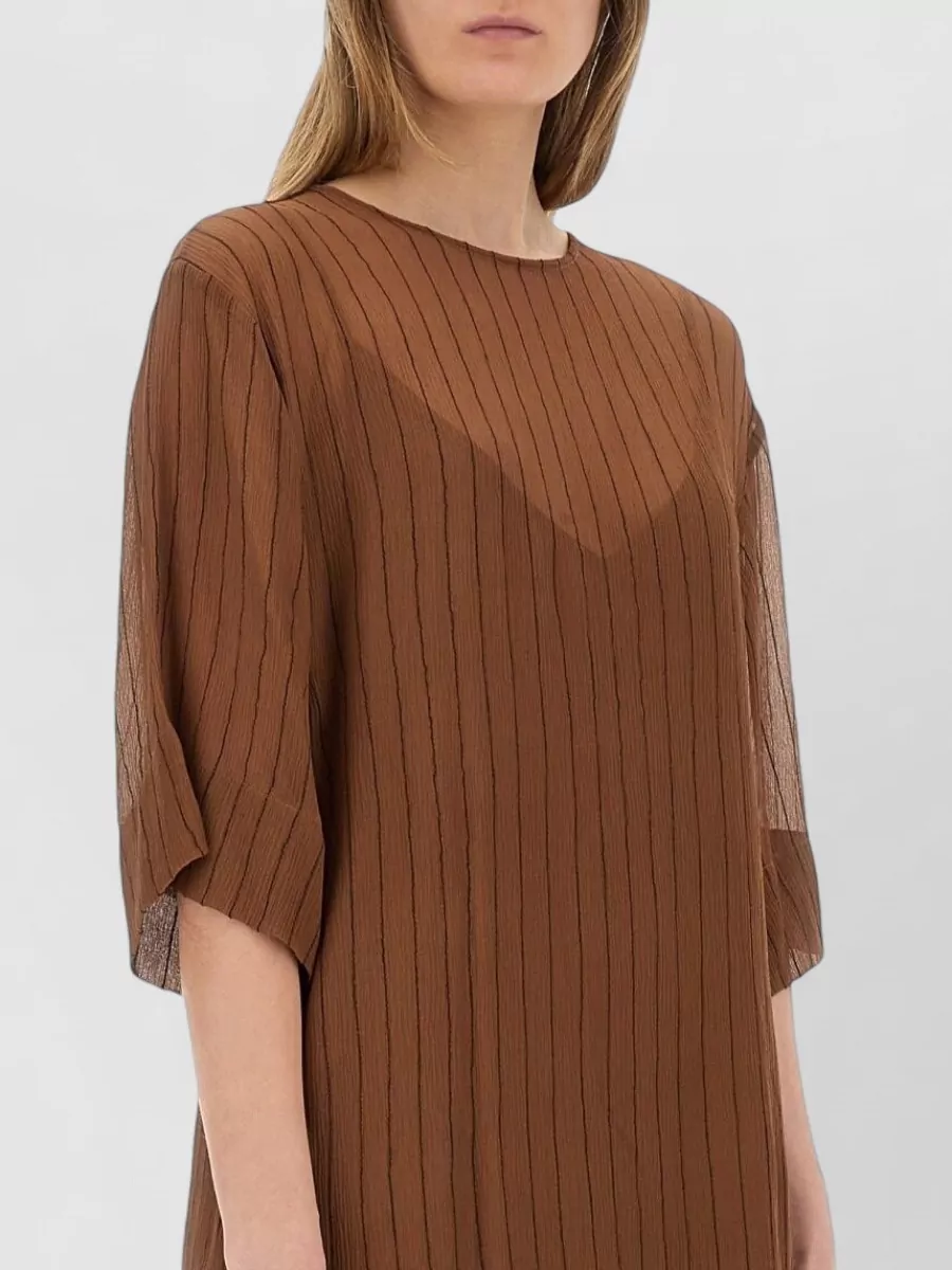 Alysi silk oversized midi dress