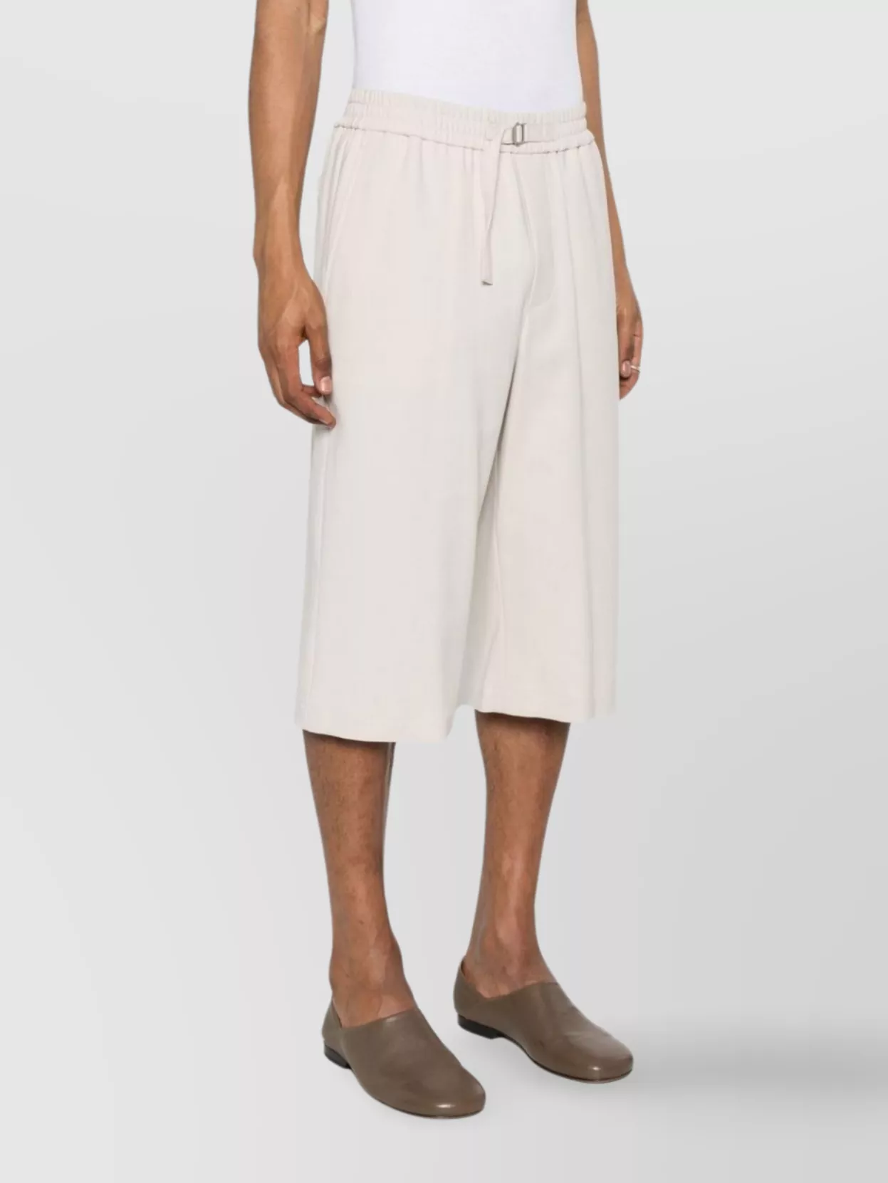 Ami Alexandre Mattiussi Tailored Shorts With Pockets And Elastic Waistband