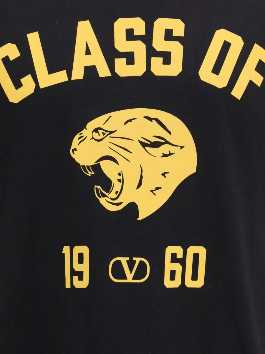 Valentino Cotton Regular-Fit Panther-Print T-Shirt