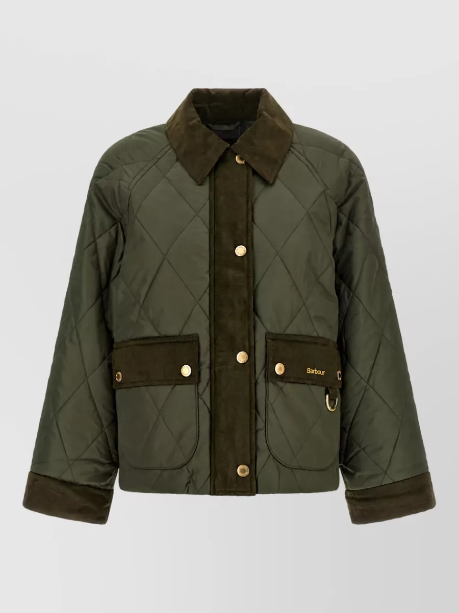 Barbour quilted single-breasted jacket