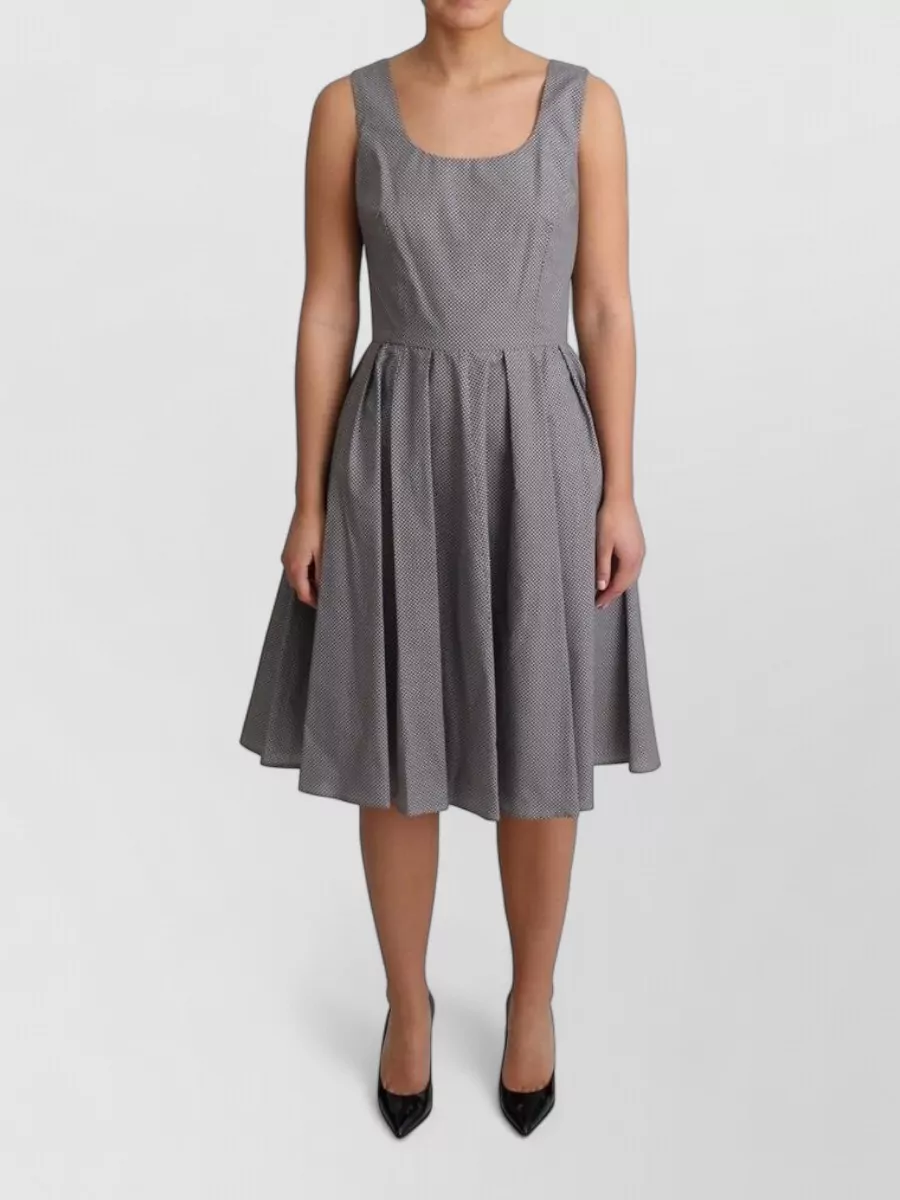Dolce&Gabbana cotton geometric knee-length dress