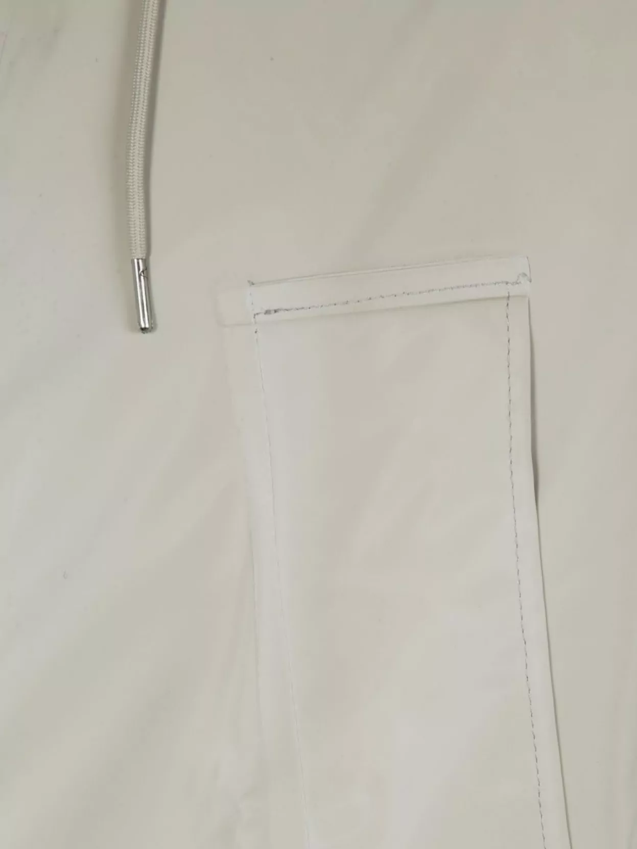 Rains Long Sleeve Hooded Jacket With Drawstring Waist In Neutral