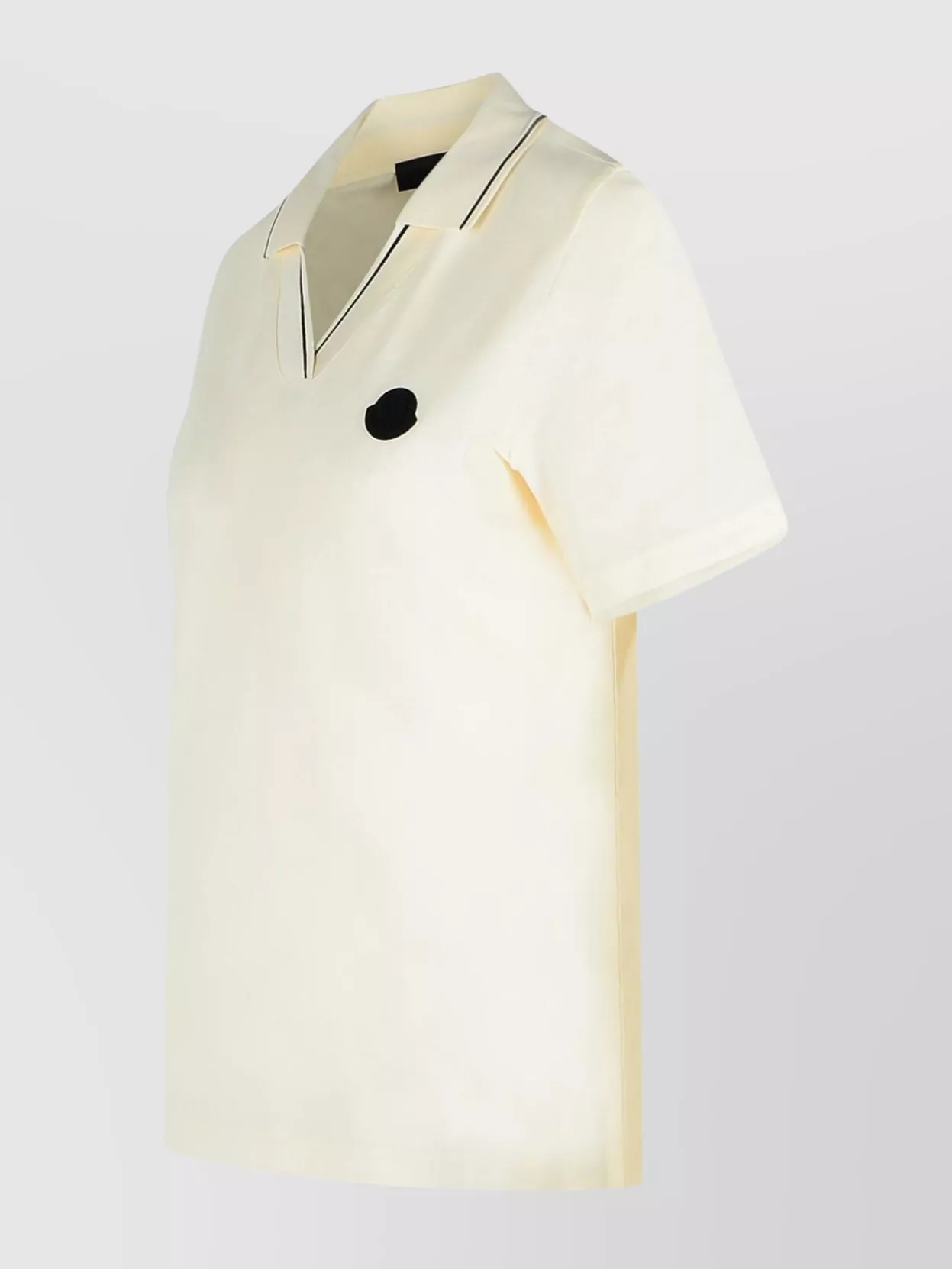 Moncler Cotton Polo Shirt Contrast Trim
