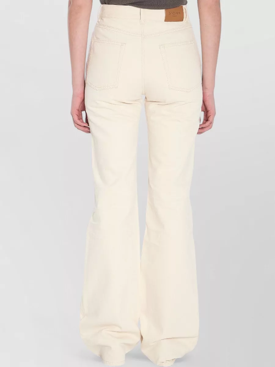 Saint Laurent 70S High Waist Bootcut Denim Trousers