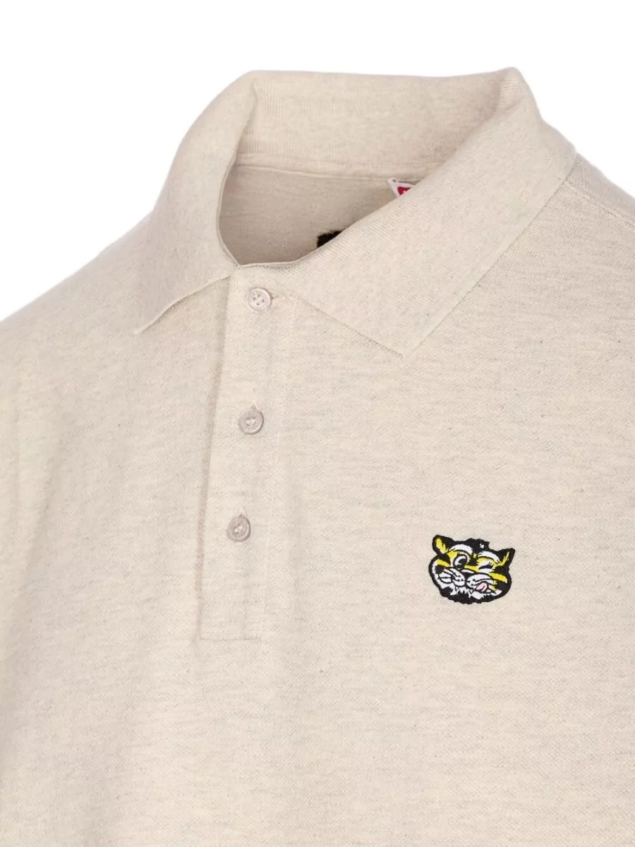 Kenzo Polo Shirt Ribbed Collar Silk Nylon