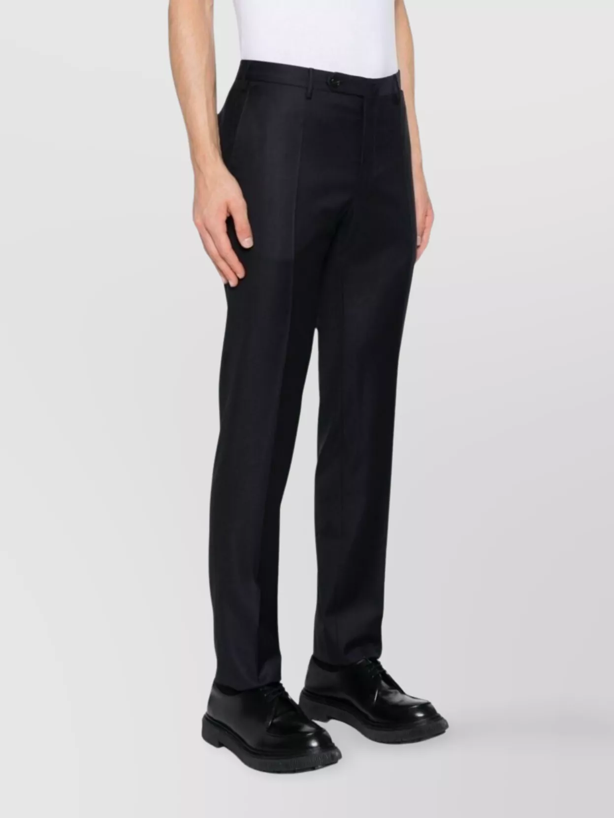 Incotex Tailored Trousers With Pockets And Loops In Black
