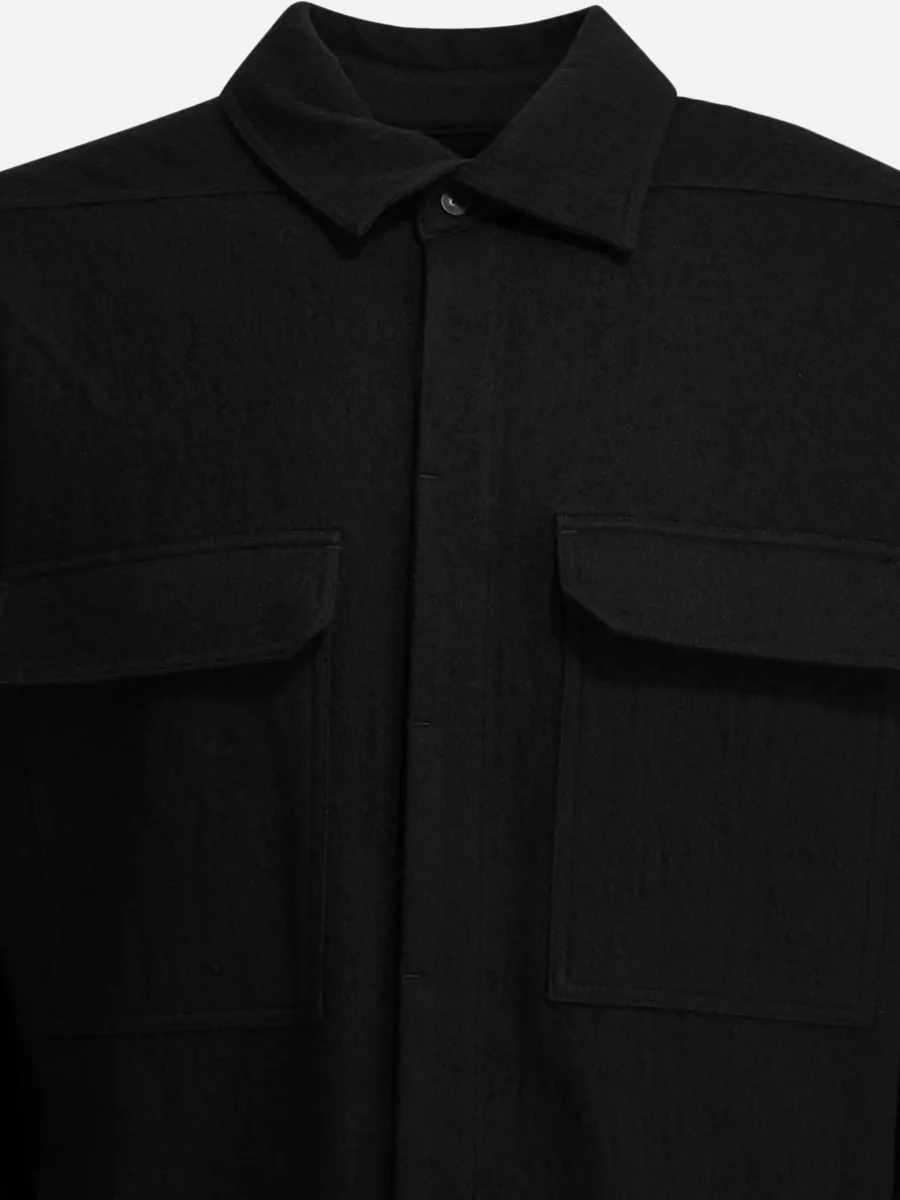 Rick Owens Cotton Shirt Jacket
