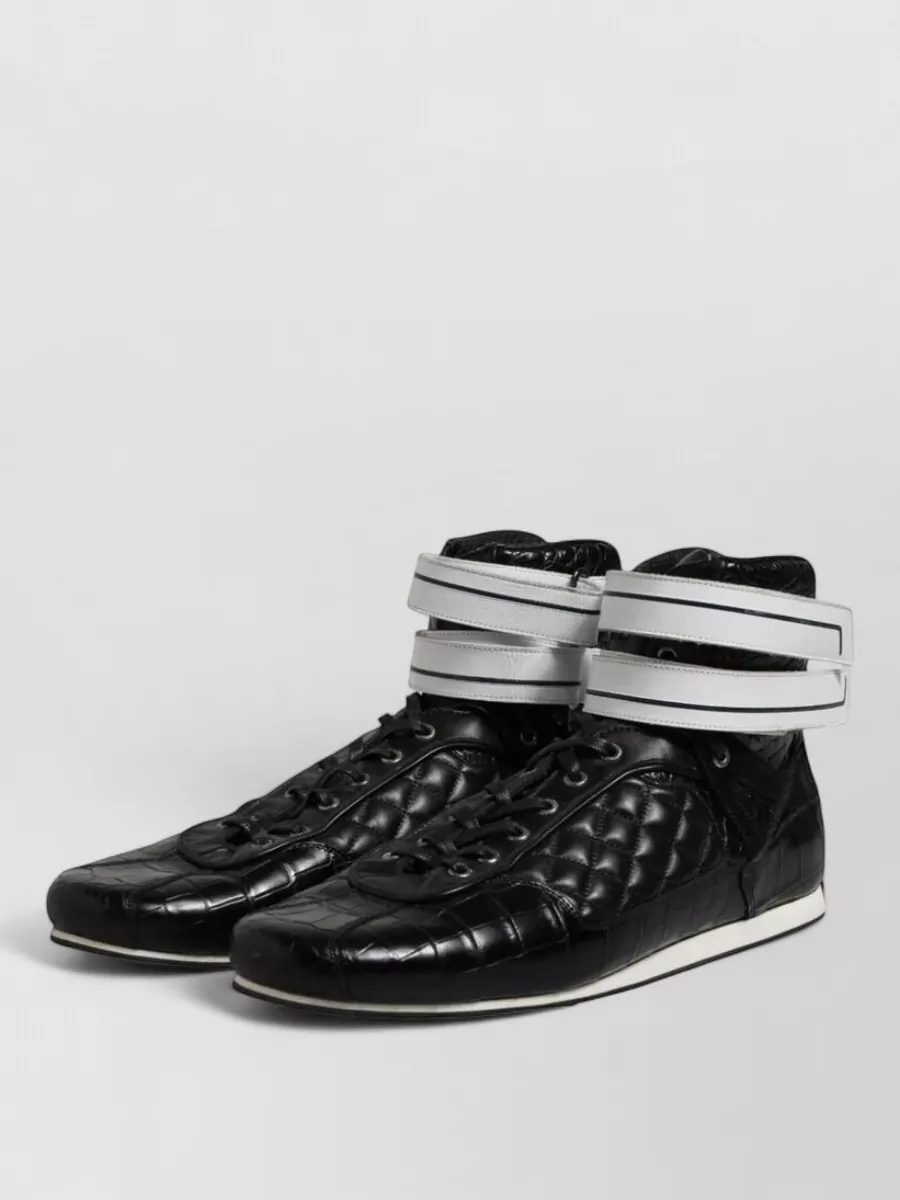 Dolce&Gabbana Quilted Leather High Top Sneakers