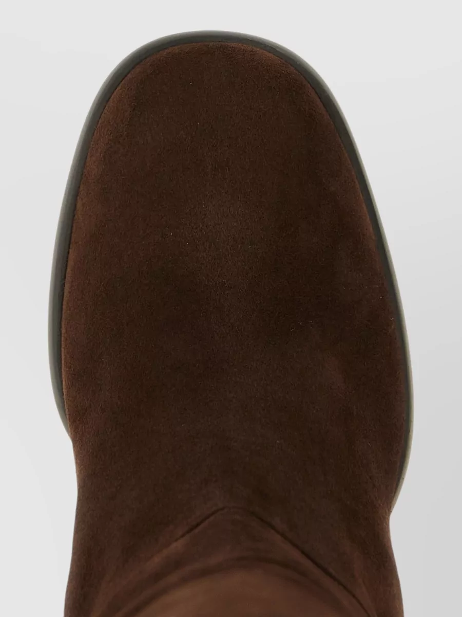 Prada Suede Knee-High Boots