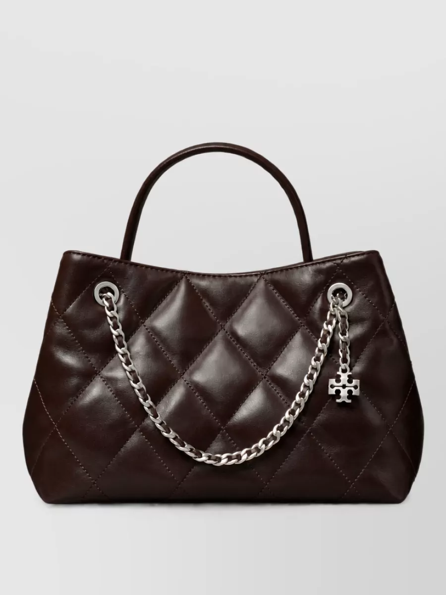 Tory Burch fleming small leather quilted shoulder bag