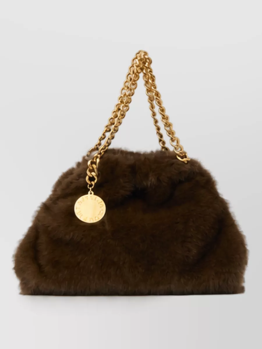Stella Mccartney Falabella Mini Faux Fur Clutch Bag