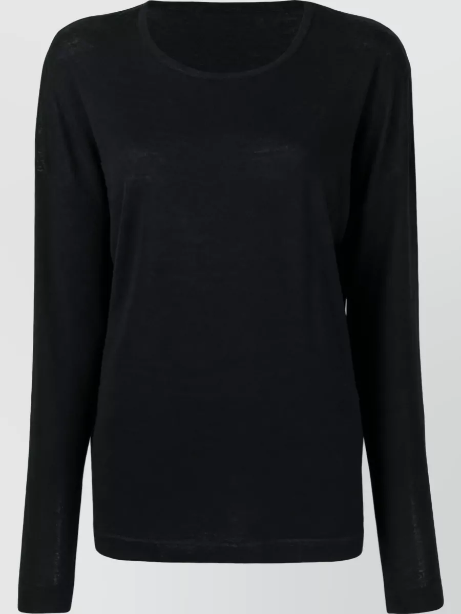 La Rose merino relaxed-fit sweatshirt