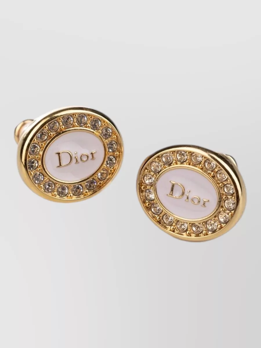 Christian Dior Brass Earrings