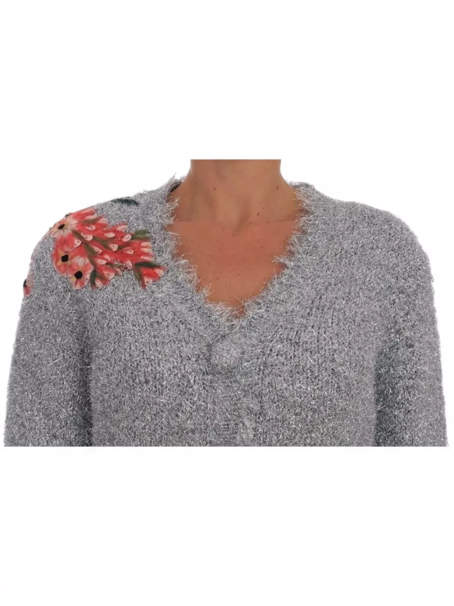 Dolce&Gabbana Floral Appliqué Cardigan
