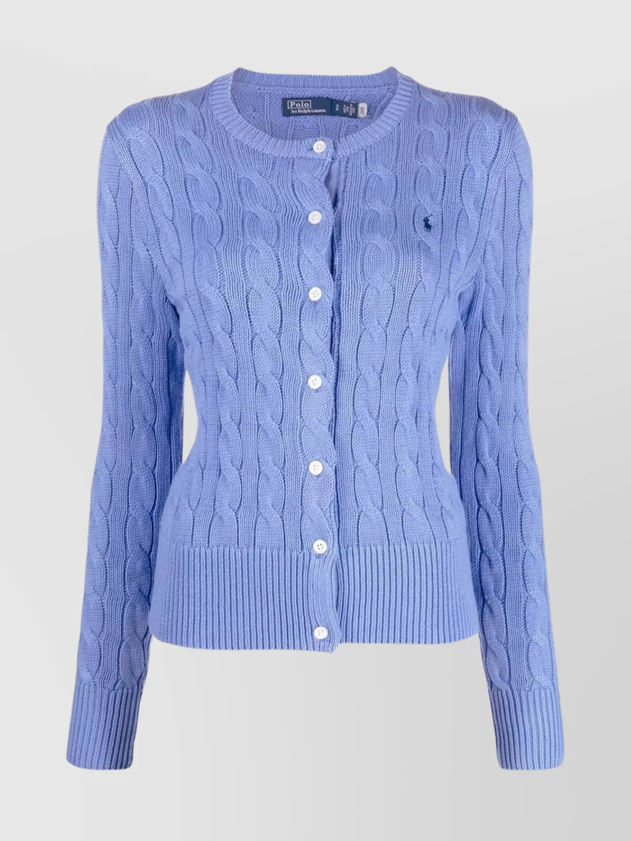 POLO RALPH LAUREN POLO PONY VERSATILE CABLE-KNIT BUTTONED CARDIGAN