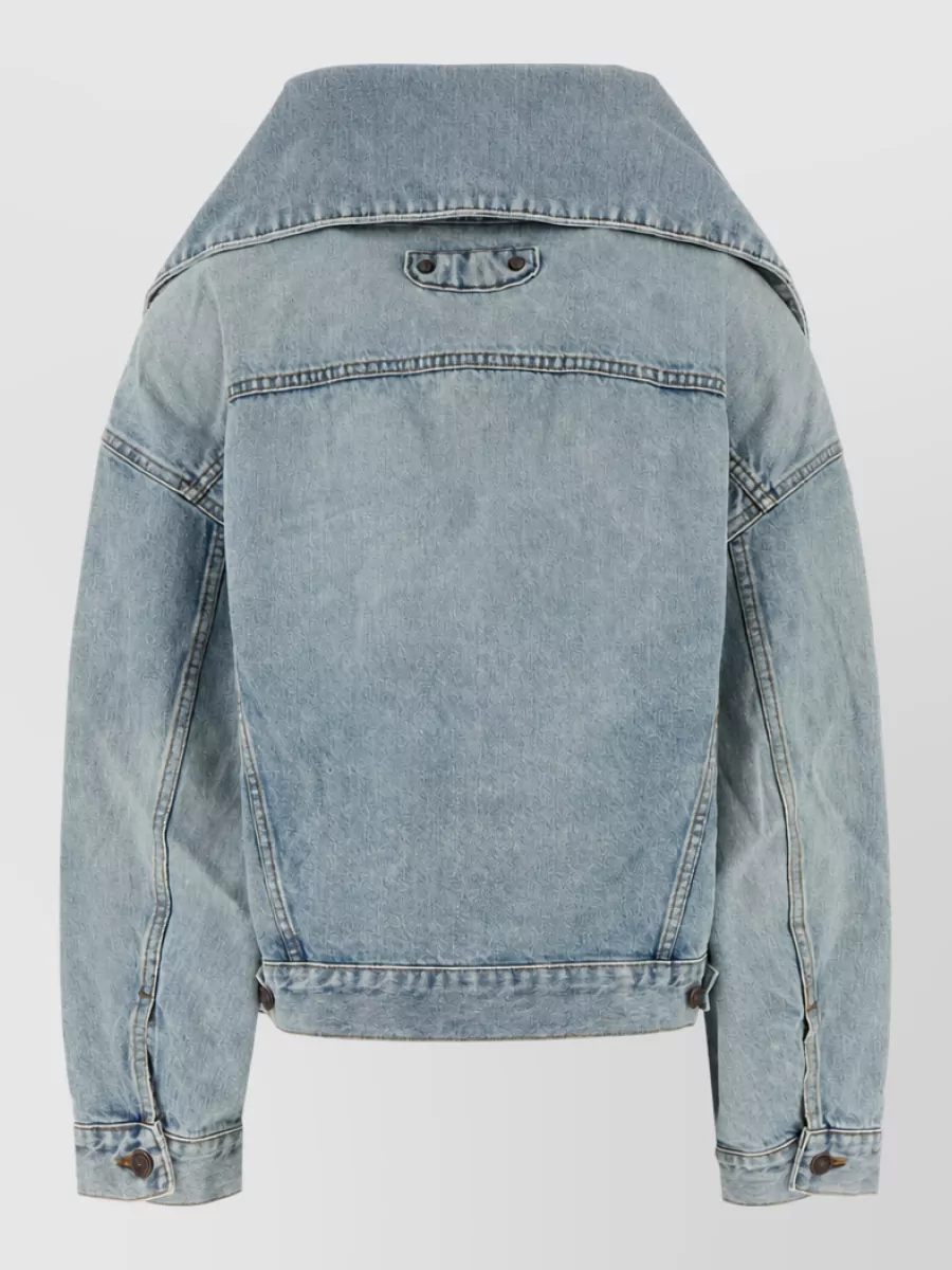Balenciaga Denim Fitted Jacket