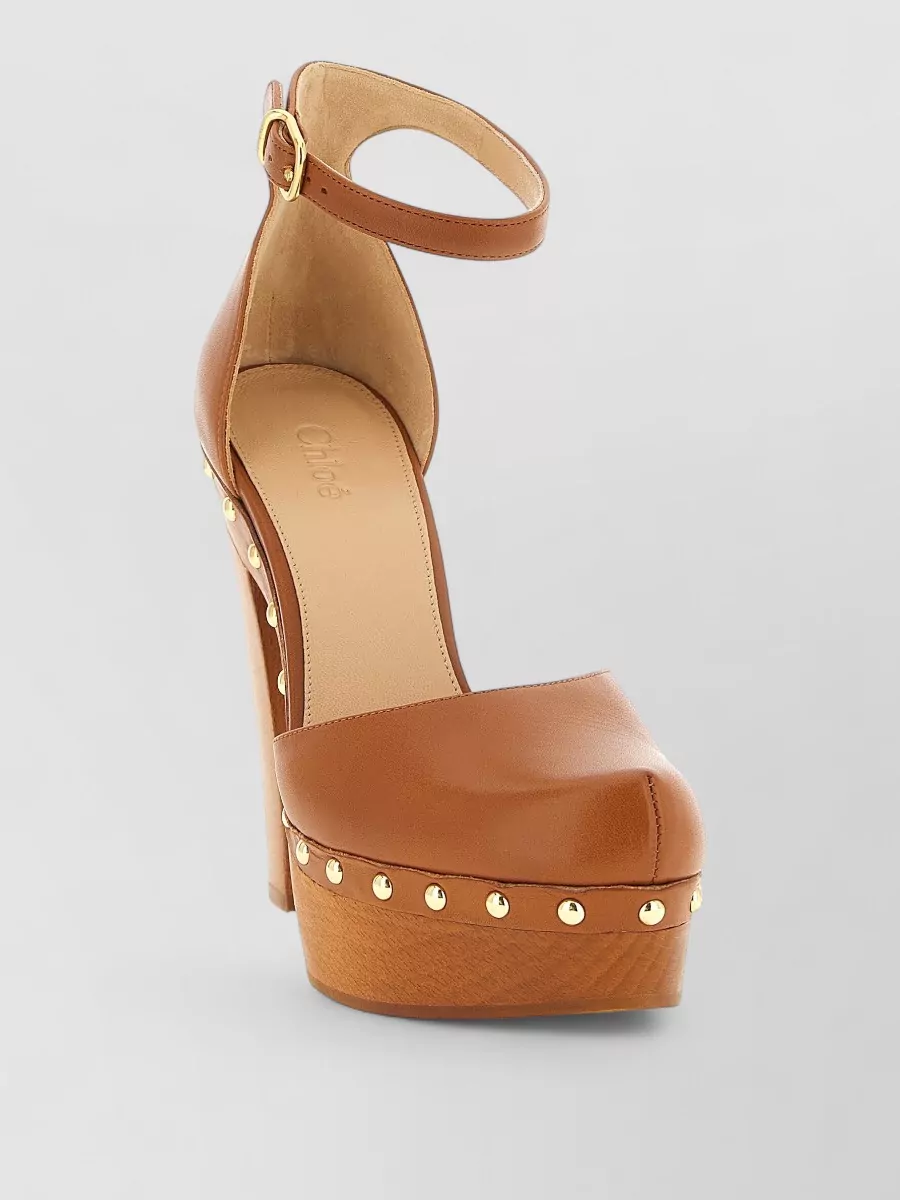 Chloé Lola Pumps Ankle Strap Platform Studs