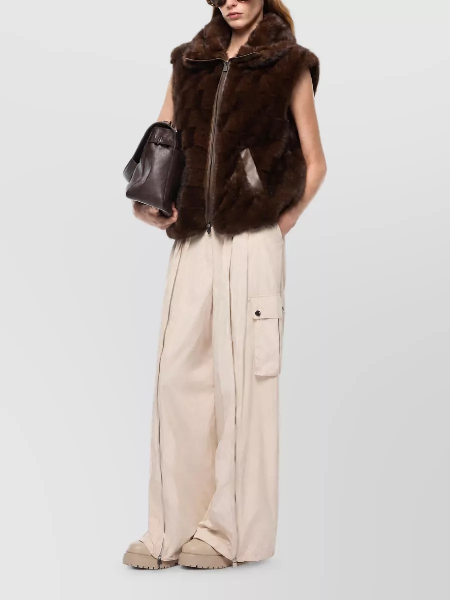 Pinko Faux Fur Zip Jacket