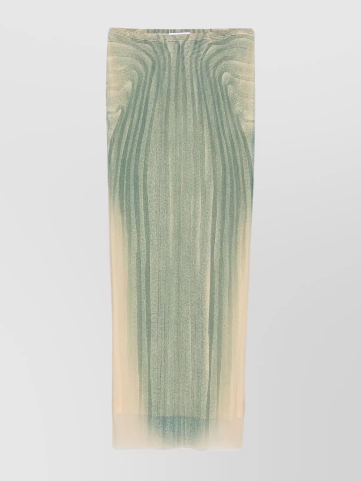 Jean Paul Gaultier Mesh Spiral Long Skirt