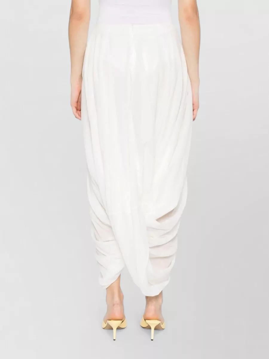 Totême Draped High-Rise Asymmetric Maxi Skirt