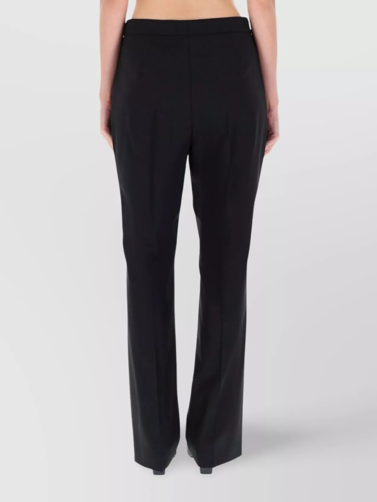 Boss Straight Leg Trousers Featuring Belt Loops