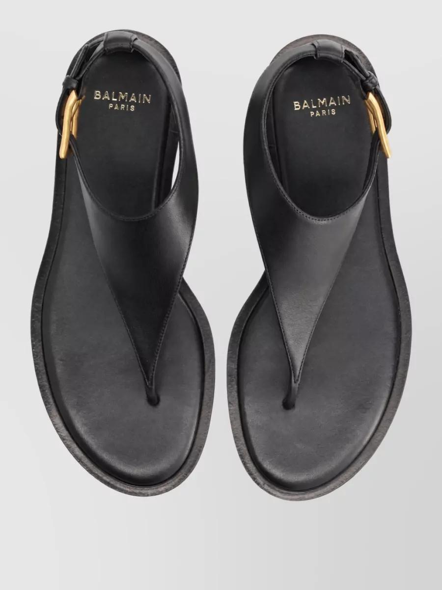 Balmain Leather Anthem Slides