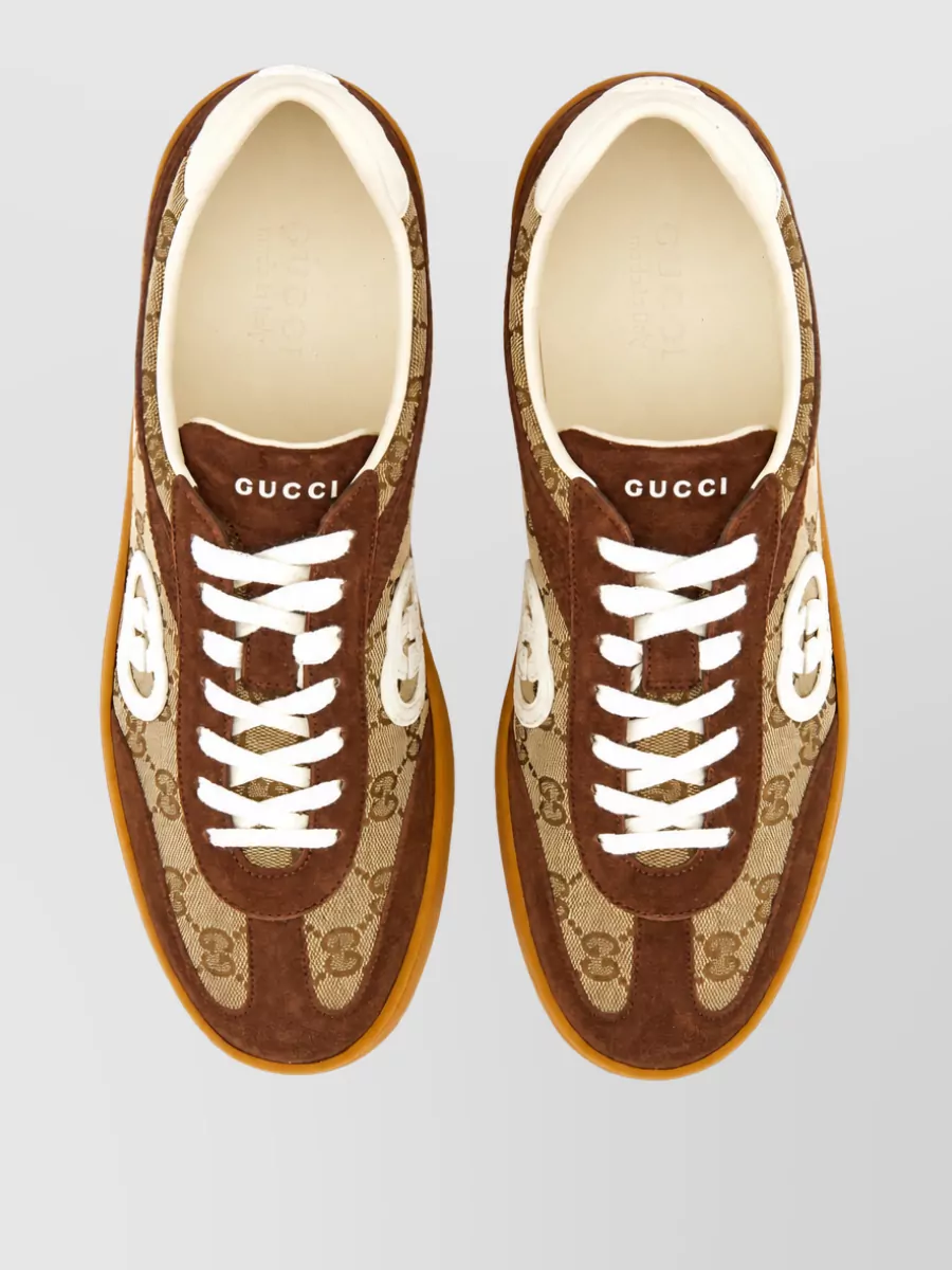 Gucci Leather Low-Top Sneakers