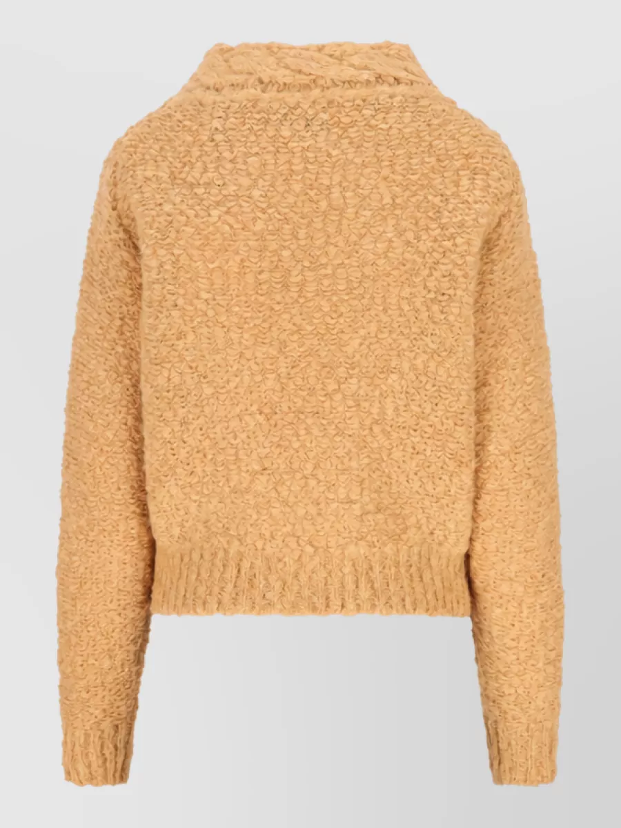 Isabel Marant Alpaca Cable-Knit High-Neck Jumper