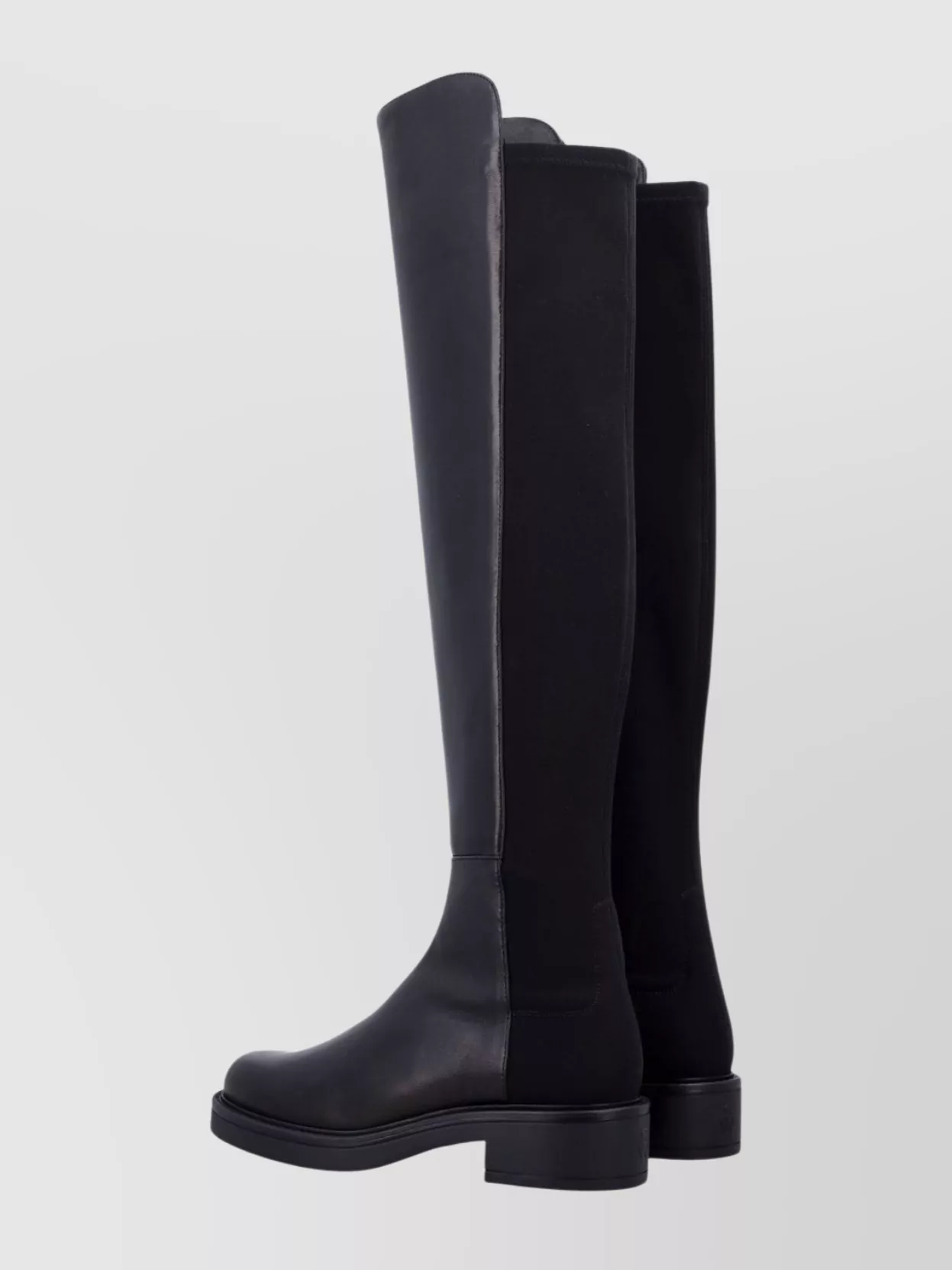 Stuart Weitzman Knee-high Leather Block Heel Boot
