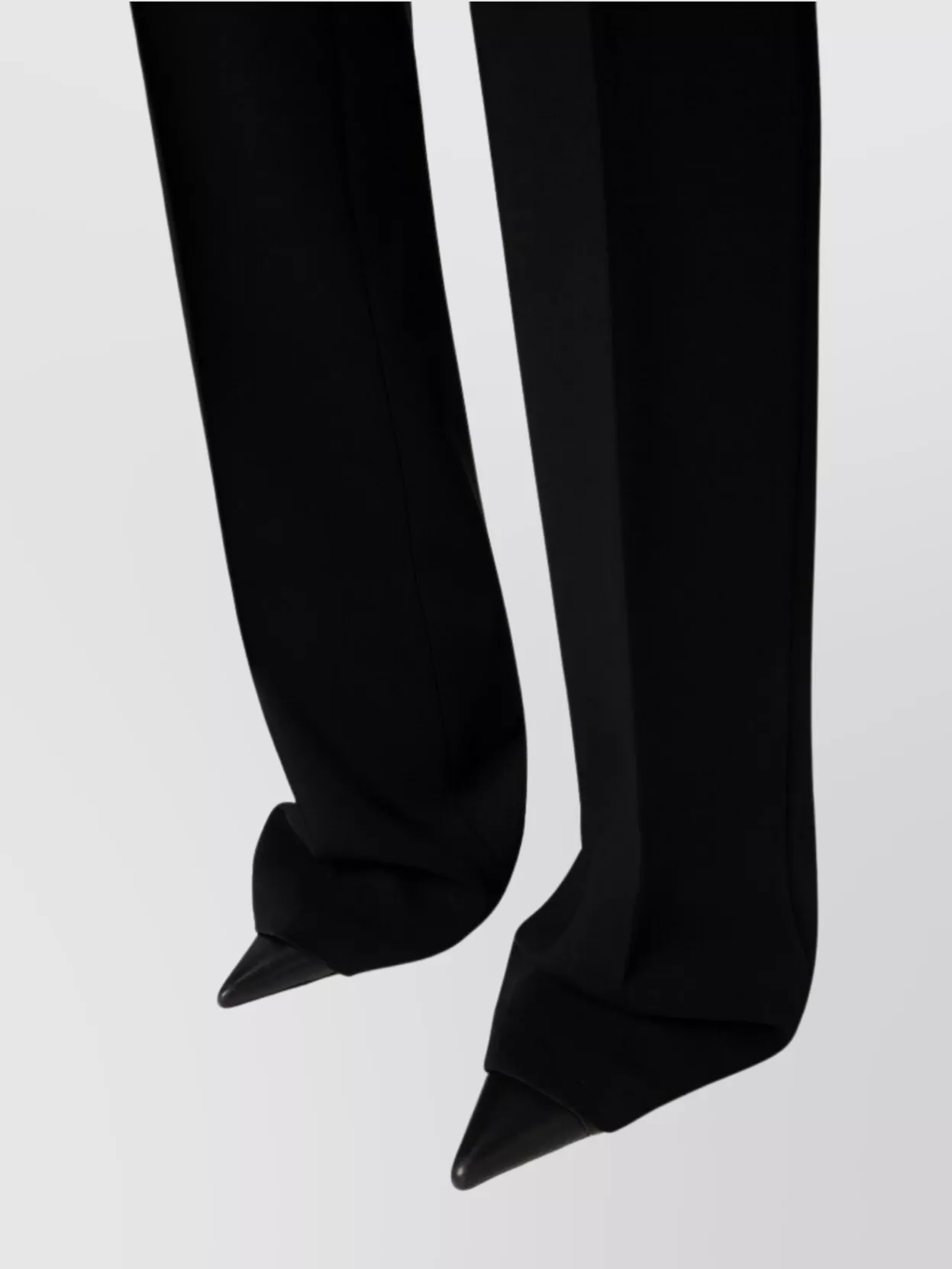 Pinko Trousers High-waisted Wide-leg Belt Loops In Black